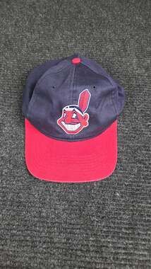MLB Cleveland Indians Snapback Hat Cap Blue Red Vintage